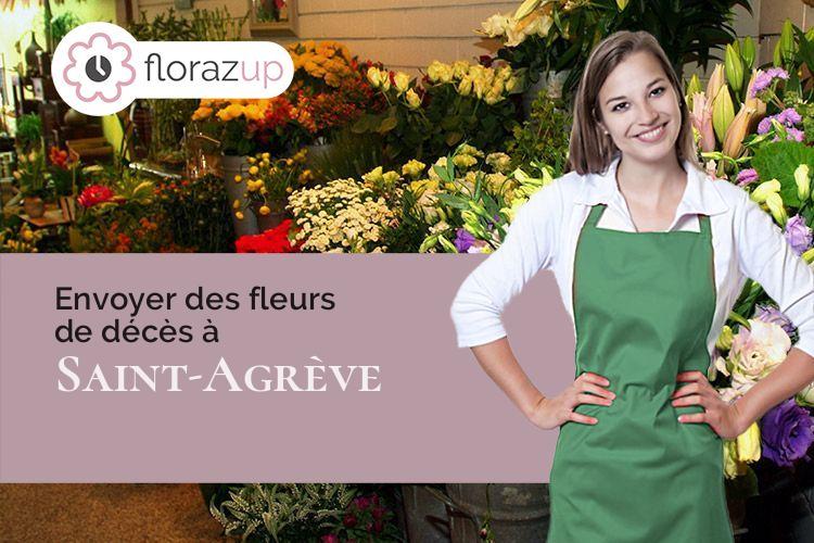 créations florales pour des obsèques à Saint-Agrève (Ardèche/07320)