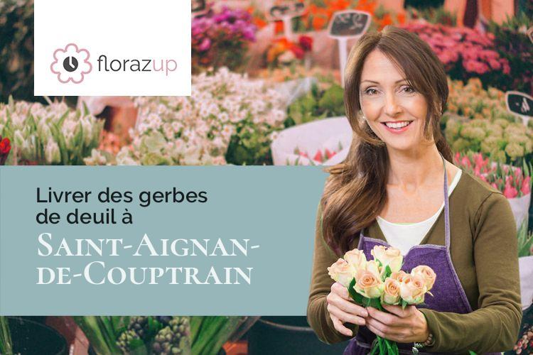 gerbes de fleurs pour un deuil à Saint-Aignan-de-Couptrain (Mayenne/53250)