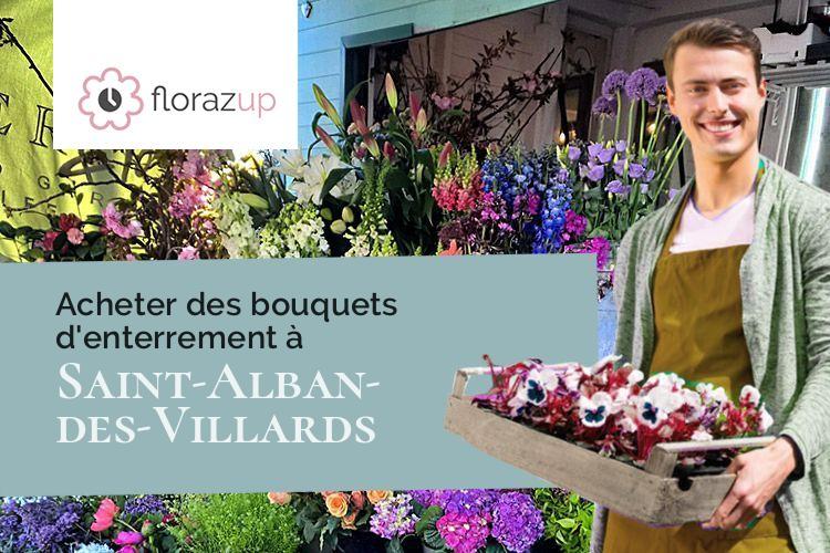 gerbes de fleurs pour un deuil à Saint-Alban-des-Villards (Savoie/73130)