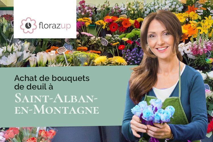 compositions florales pour des obsèques à Saint-Alban-en-Montagne (Ardèche/07590)