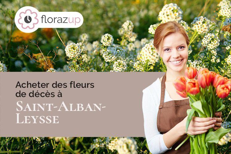 créations florales pour des funérailles à Saint-Alban-Leysse (Savoie/73230)