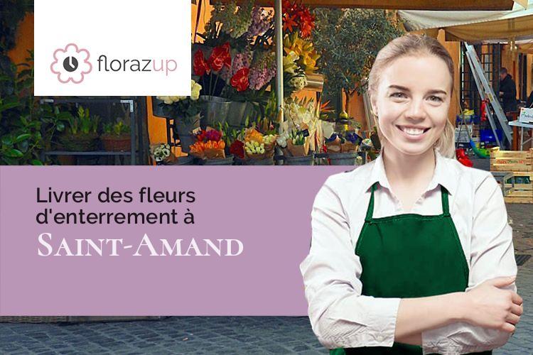 couronnes florales pour des obsèques à Saint-Amand (Creuse/23200)