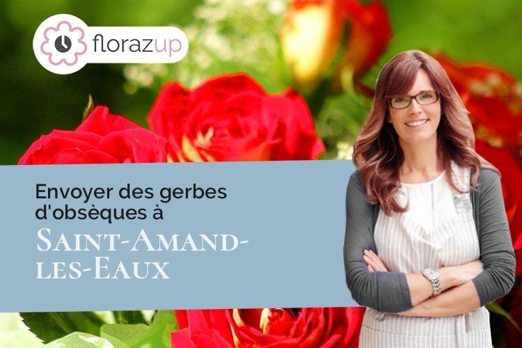 couronnes de fleurs pour un décès à Saint-Amand-les-Eaux (Nord/59230)