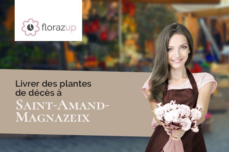 gerbes de fleurs pour un enterrement à Saint-Amand-Magnazeix (Haute-Vienne/87290)
