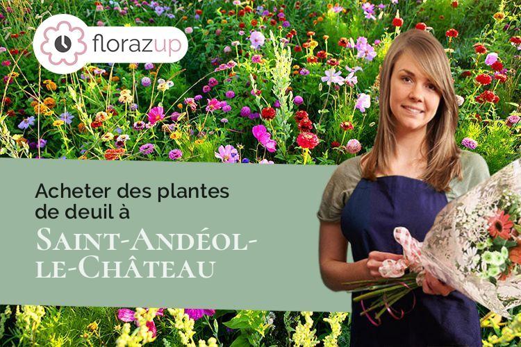 créations de fleurs pour un enterrement à Saint-Andéol-le-Château (Rhône/69700)