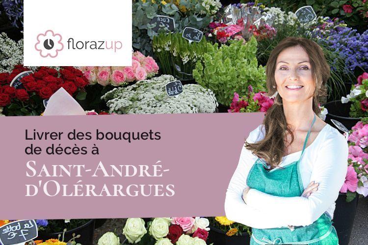 coupes de fleurs pour un deuil à Saint-André-d'Olérargues (Gard/30330)