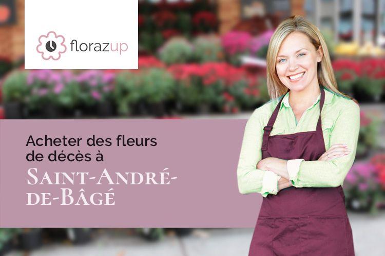 bouquets de fleurs pour un enterrement à Saint-André-de-Bâgé (Ain/01380)