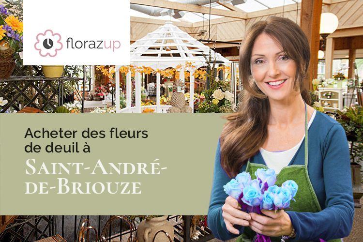 couronnes de fleurs pour un décès à Saint-André-de-Briouze (Orne/61220)