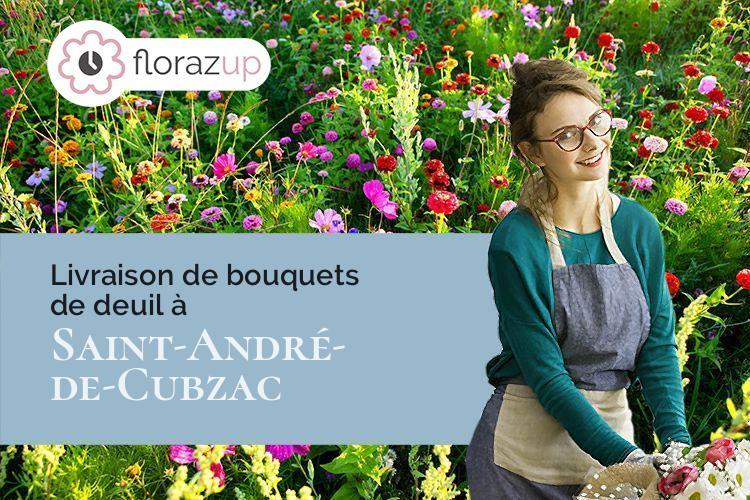 couronnes de fleurs pour un deuil à Saint-André-de-Cubzac (Gironde/33240)