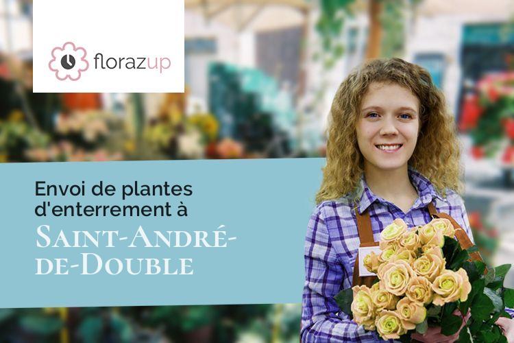 couronnes florales pour une crémation à Saint-André-de-Double (Dordogne/24190)