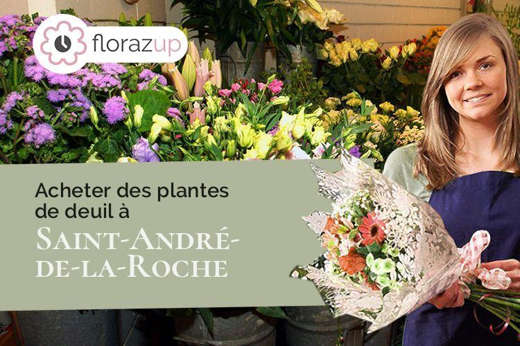 créations florales pour des obsèques à Saint-André-de-la-Roche (Alpes-Maritimes/06730)