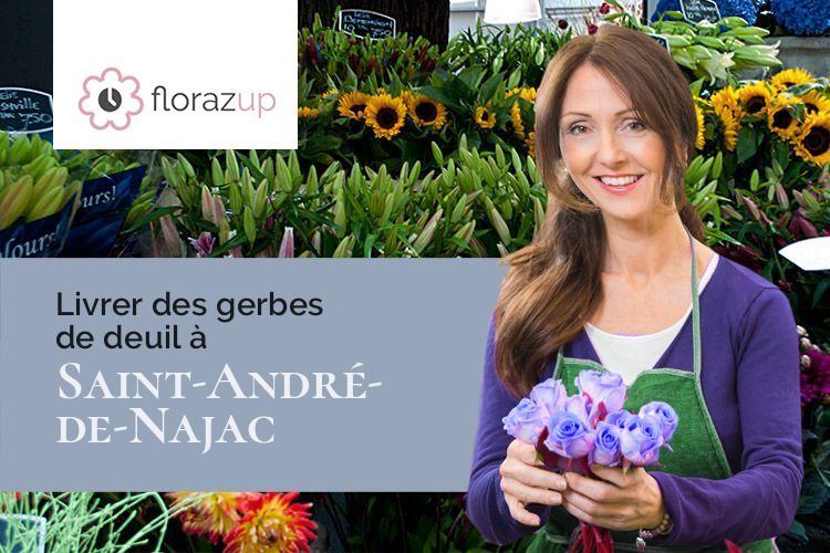 compositions florales pour un décès à Saint-André-de-Najac (Aveyron/12270)