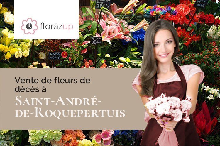 coupes de fleurs pour des obsèques à Saint-André-de-Roquepertuis (Gard/30630)