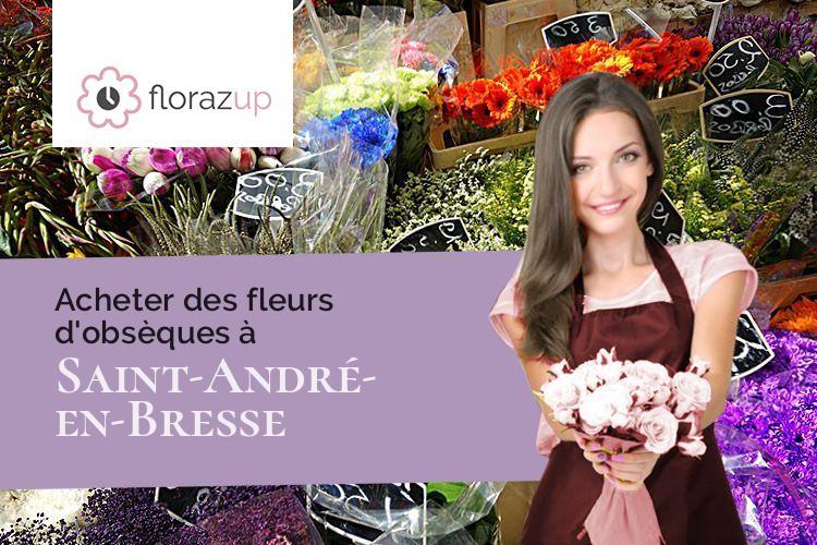 couronnes de fleurs pour un décès à Saint-André-en-Bresse (Saône-et-Loire/71440)