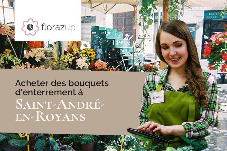 bouquets de fleurs pour un enterrement à Saint-André-en-Royans (Isère/38680)
