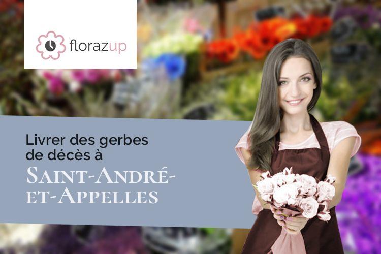 bouquets de fleurs pour un enterrement à Saint-André-et-Appelles (Gironde/33220)