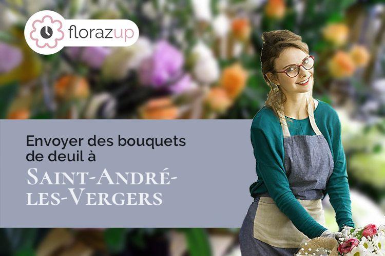 coeur de fleurs pour un décès à Saint-André-les-Vergers (Aube/10120)