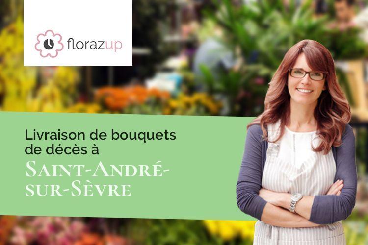 gerbes de fleurs pour un enterrement à Saint-André-sur-Sèvre (Deux-Sèvres/79380)