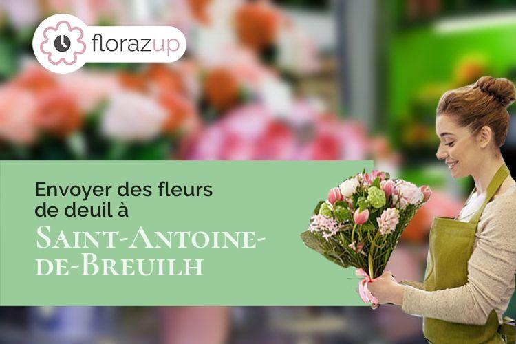 compositions de fleurs pour une crémation à Saint-Antoine-de-Breuilh (Dordogne/24230)