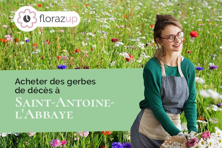 créations de fleurs pour un décès à Saint-Antoine-l'Abbaye (Isère/38160)