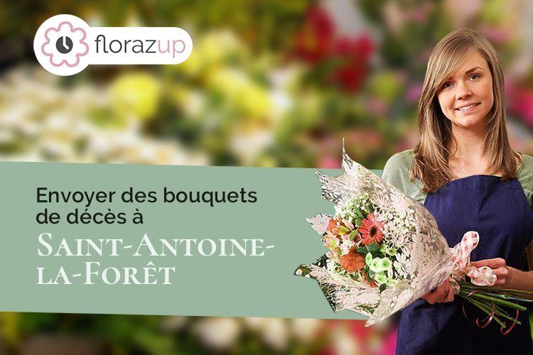 couronnes florales pour une crémation à Saint-Antoine-la-Forêt (Seine-Maritime/76170)