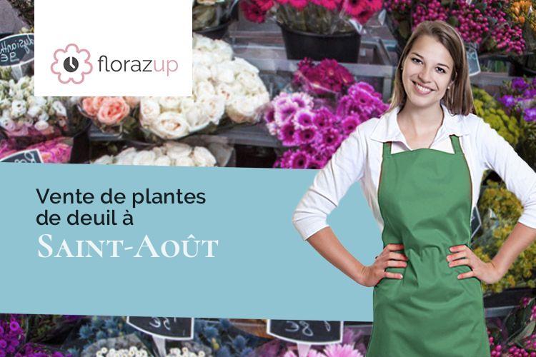 coupes de fleurs pour un décès à Saint-Août (Indre/36120)