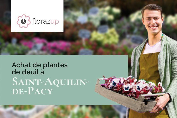 plantes pour un enterrement à Saint-Aquilin-de-Pacy (Eure/27120)