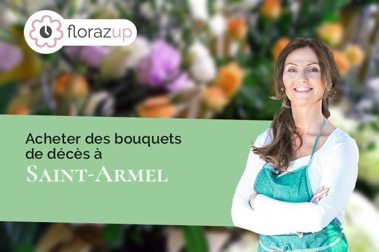 couronnes florales pour une crémation à Saint-Armel (Ille-et-Vilaine/35230)