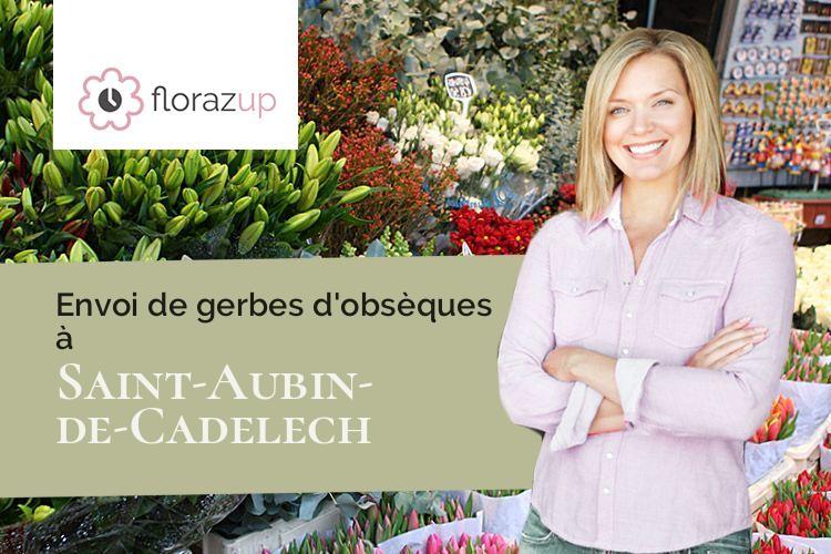 couronnes florales pour un décès à Saint-Aubin-de-Cadelech (Dordogne/24500)