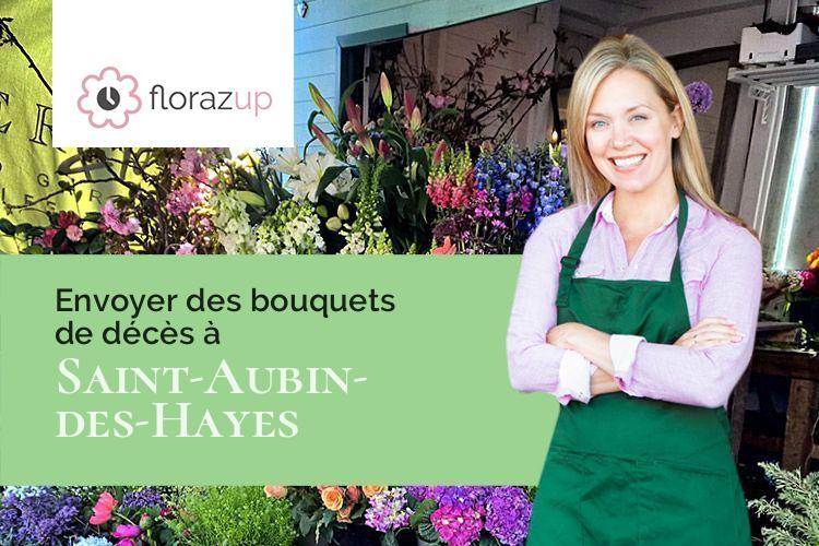 créations de fleurs pour un deuil à Saint-Aubin-des-Hayes (Eure/27410)