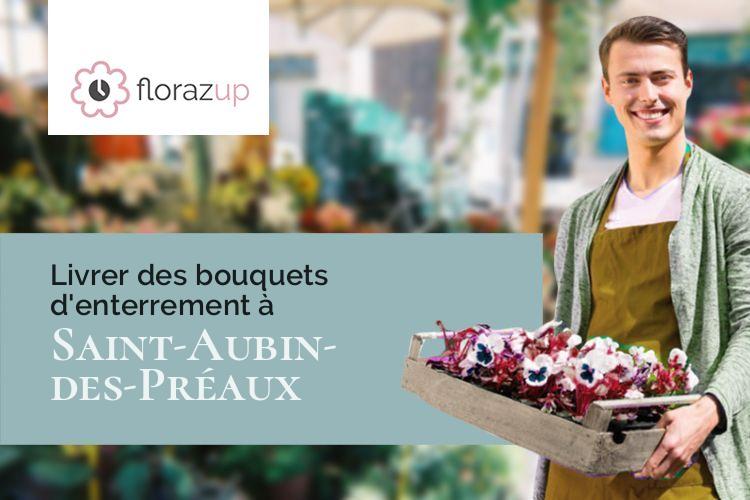coupes de fleurs pour une crémation à Saint-Aubin-des-Préaux (Manche/50380)