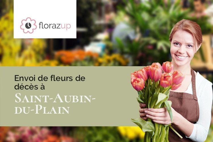 bouquets de fleurs pour un deuil à Saint-Aubin-du-Plain (Deux-Sèvres/79300)