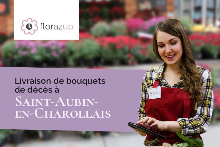bouquets de fleurs pour un décès à Saint-Aubin-en-Charollais (Saône-et-Loire/71430)
