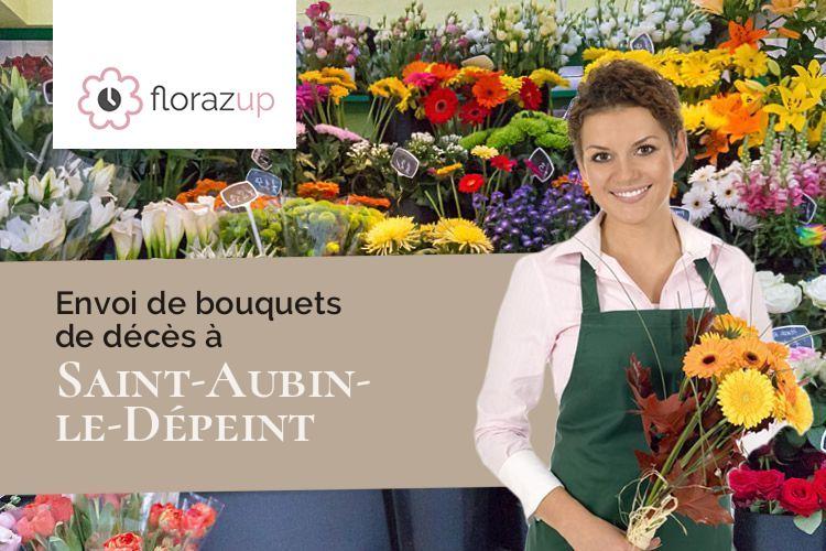 créations florales pour un deuil à Saint-Aubin-le-Dépeint (Indre-et-Loire/37370)