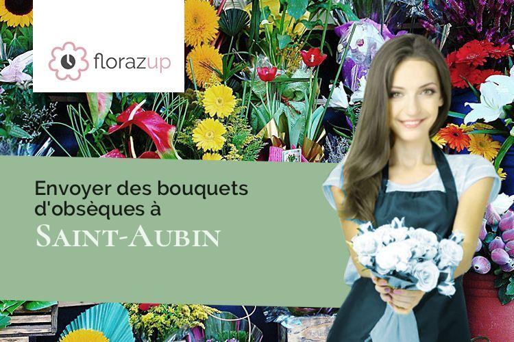 coupes de fleurs pour des funérailles à Saint-Aubin (Nord/59440)