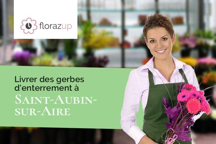 couronnes florales pour une crémation à Saint-Aubin-sur-Aire (Meuse/55500)