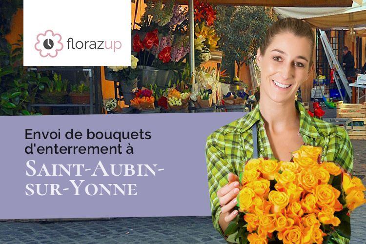 compositions florales pour des obsèques à Saint-Aubin-sur-Yonne (Yonne/89300)