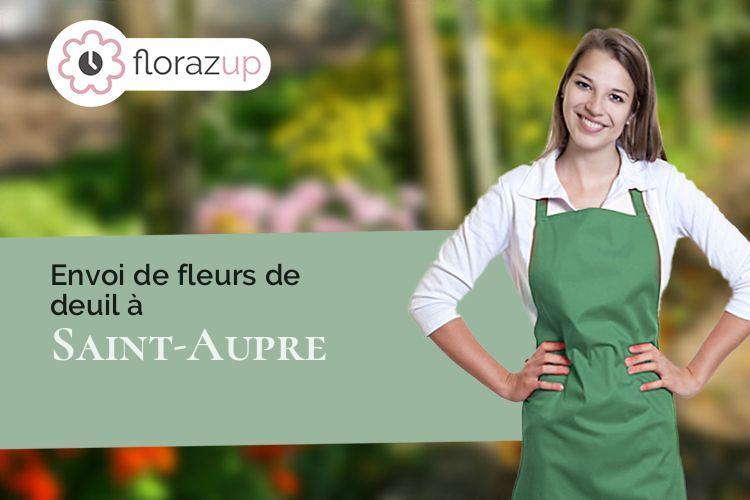 compositions florales pour des obsèques à Saint-Aupre (Isère/38960)