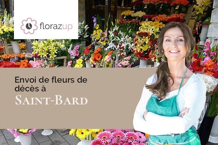 créations de fleurs pour un deuil à Saint-Bard (Creuse/23260)