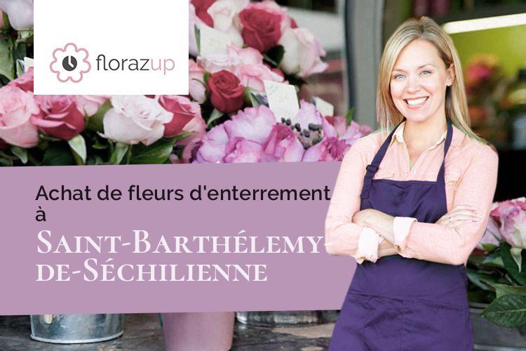 créations florales pour un enterrement à Saint-Barthélemy-de-Séchilienne (Isère/38220)