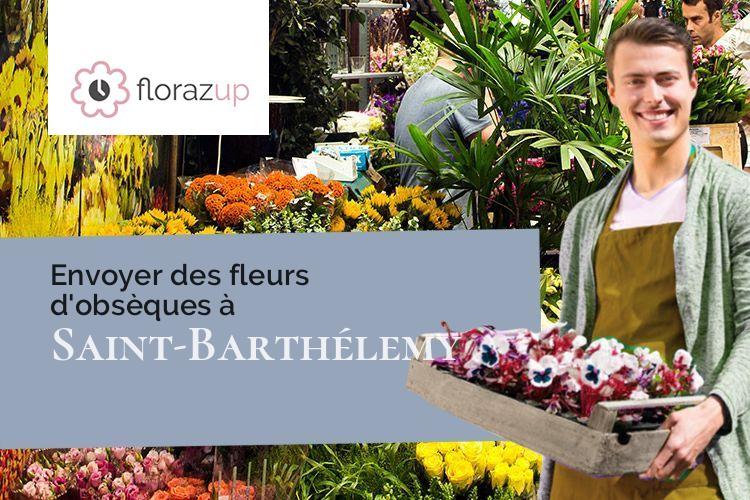 créations de fleurs pour un deuil à Saint-Barthélemy (Landes/40390)