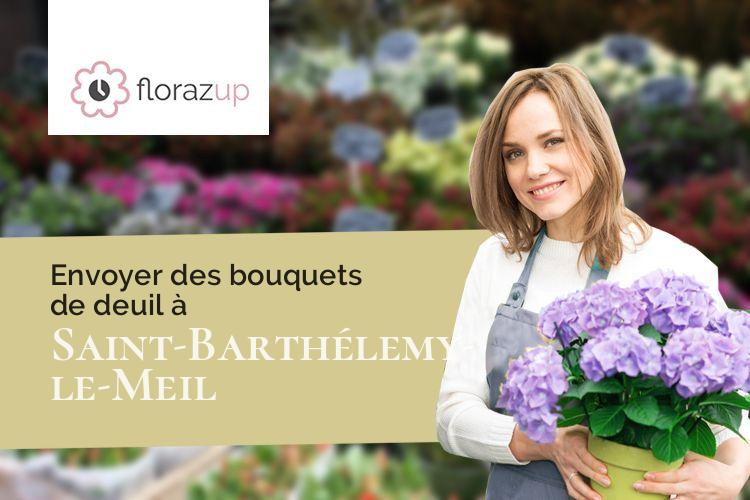 créations de fleurs pour un deuil à Saint-Barthélemy-le-Meil (Ardèche/07160)
