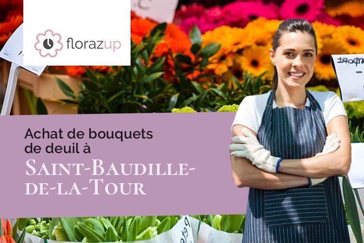 compositions de fleurs pour une crémation à Saint-Baudille-de-la-Tour (Isère/38118)