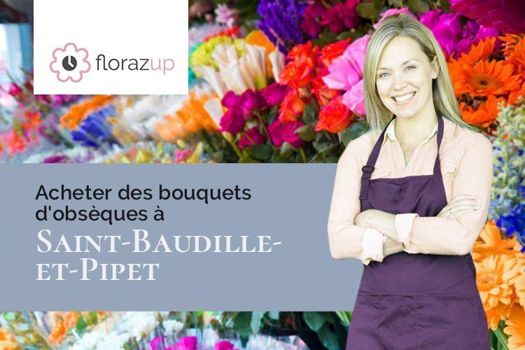 couronnes florales pour un enterrement à Saint-Baudille-et-Pipet (Isère/38710)