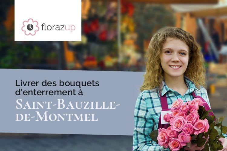 compositions de fleurs pour une crémation à Saint-Bauzille-de-Montmel (Hérault/34160)