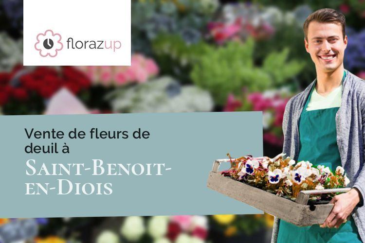 bouquets de fleurs pour un décès à Saint-Benoit-en-Diois (Drôme/26340)