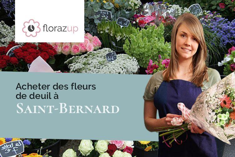 coupes de fleurs pour un deuil à Saint-Bernard (Isère/38660)