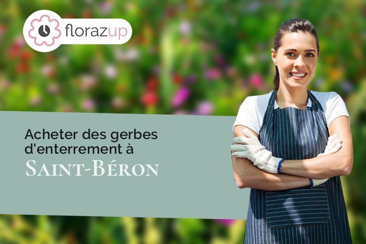 créations florales pour un décès à Saint-Béron (Savoie/73520)