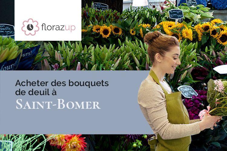 créations florales pour un décès à Saint-Bomer (Eure-et-Loir/28330)