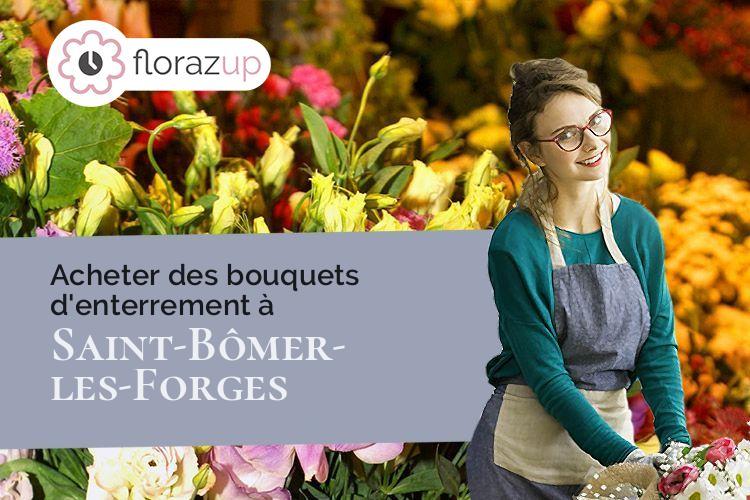 créations de fleurs pour des funérailles à Saint-Bômer-les-Forges (Orne/61700)